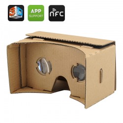 fghdf Ulter Clear DIY Cardboard 3D VR Virtual Reality Glasses For Smartphone